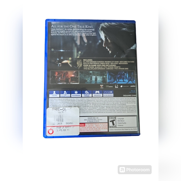 Set of 2 Used PS4 Games. 1 ea Final Fantasy XV Royal Editio The Outer Worlds Ob - Picture 3 of 11